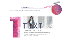 Desktop Screenshot of baron-texttraining.de